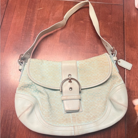 Y2K Coach Mini Signature Soho Flap Buckle Bag - Picture 2 of 5